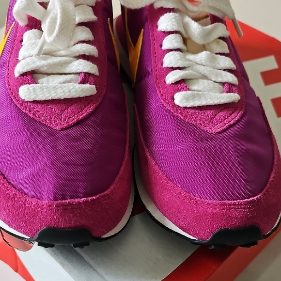 Nike Pink and Yellow Retro Sneakers - Picture 8 of 9